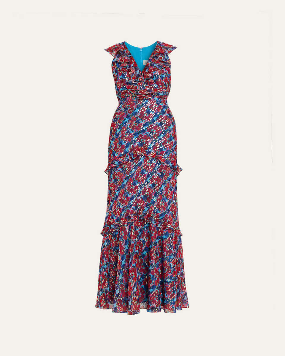 Rita Floral Ruffled Maxi Dress